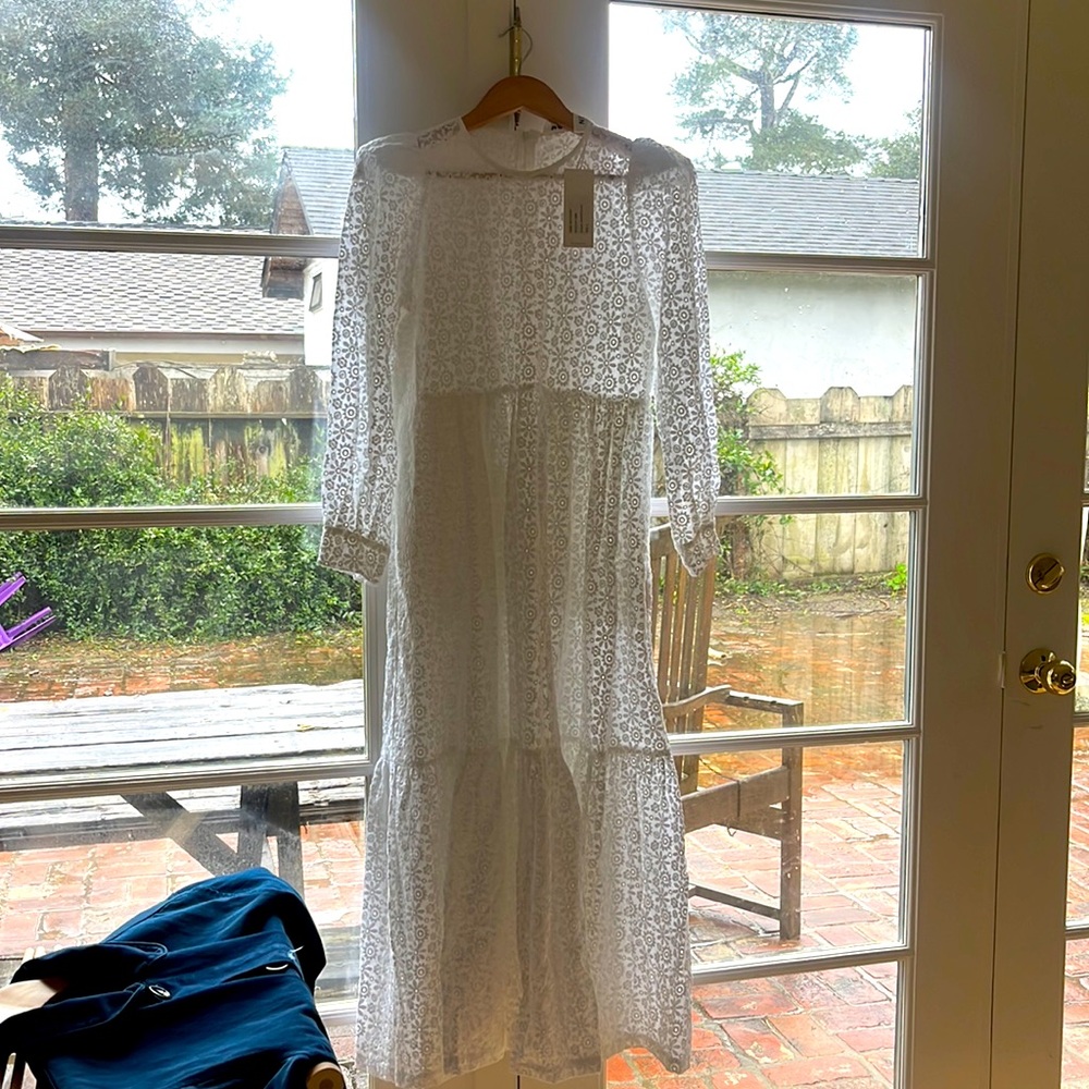 Mr. Larkin May Dress, S, White